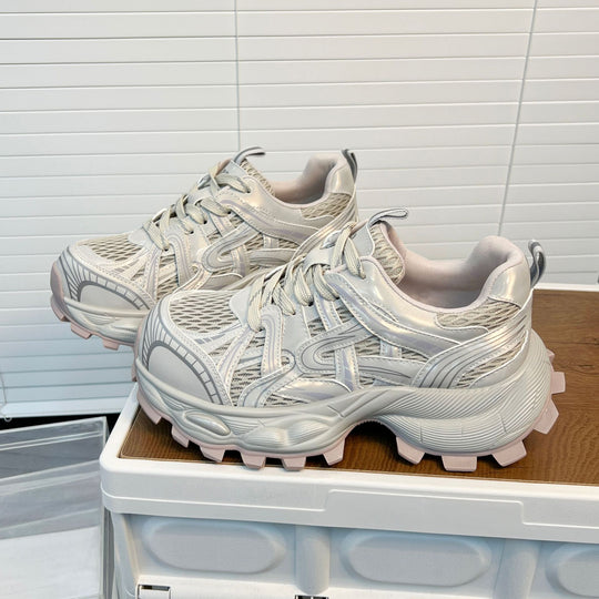 Damen Sportliche Lauf-Sneaker mit atmungsaktivem Mesh-Obermaterial und stabiler Profilsohle R&B