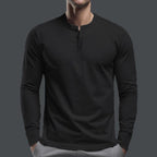 Herren Langarm-Hemd mit Knopfleiste aus bequemem Baumwollmix R&B