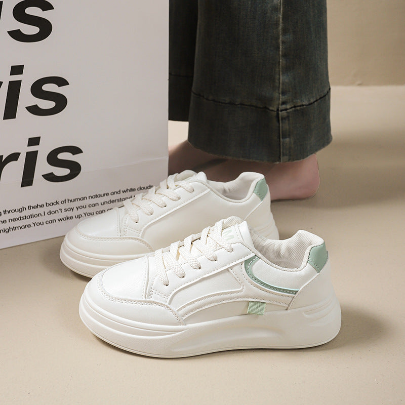 Damen Sportliche Sneakers mit dicker Sohle und weichem Innenfutter