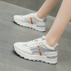 Damen Sportliche Sneakers mit atmungsaktivem Mesh-Obermaterial und dämpfender Sohle R&B