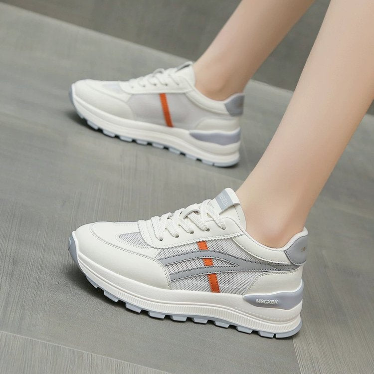 Damen Sportliche Sneakers mit atmungsaktivem Mesh-Obermaterial und dämpfender Sohle R&B