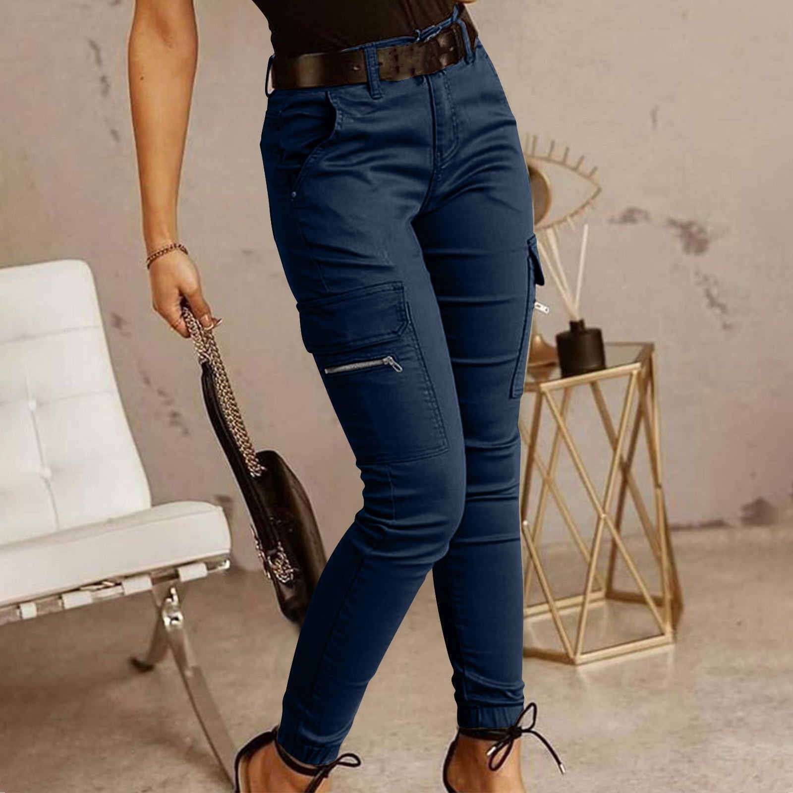 Damen Cargo-Hose mit praktischen Taschen und modernem Schnitt R&B