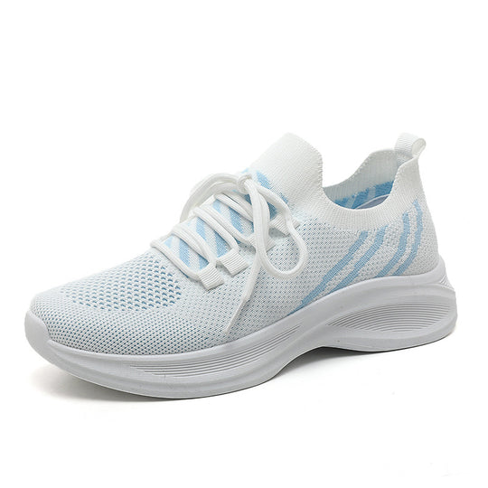 Damen sportliche Sneakers mit atmungsaktiver Mesh-Oberfläche und dämpfender Laufsohle R&B
