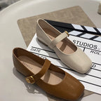 Damen elegante Ballerinas mit dekorativem Riemen und komfortablem Fußbett R&B