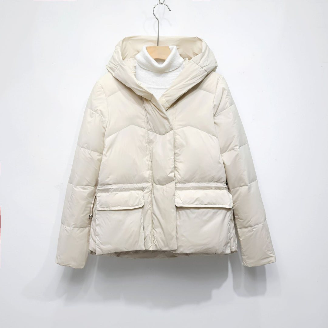 Damen Wintersteppjacke mit stylishen Taschen und Kapuze R&B