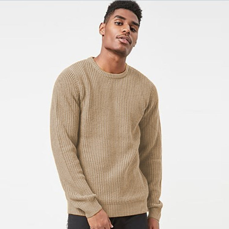 Herren Grobstrickpullover mit strukturiertem Rippdesign und lässiger Passform R&B