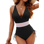 Damen Eleganter Einteiler mit Raffungen R&B