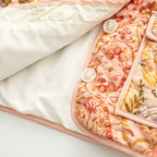 Damen gesteppte Übergangsjacke mit floralem Muster und praktischen Taschen R&B