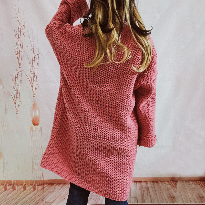 R&B | Einfarbige Strickjacke