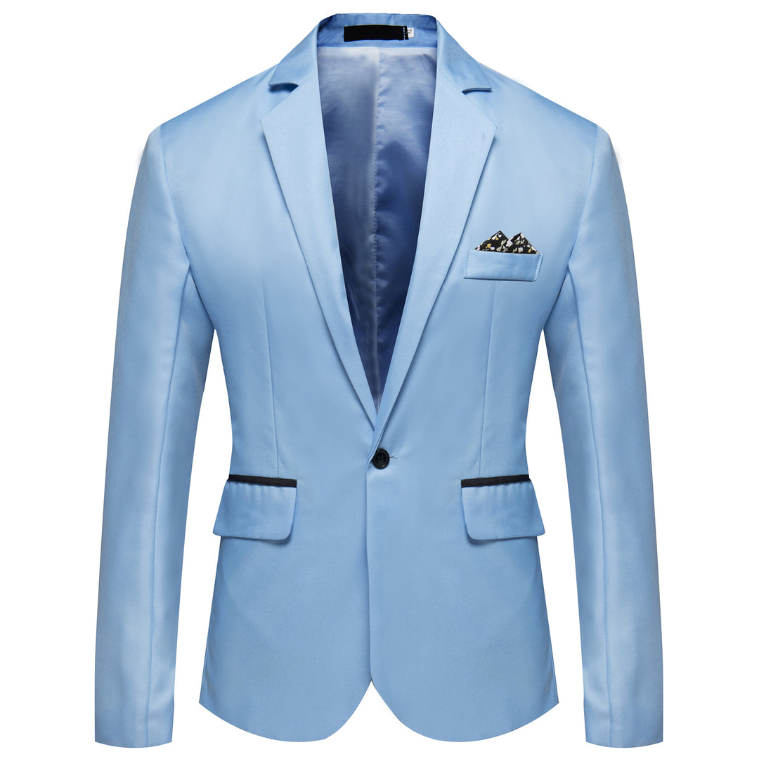 Herren modischer und eleganter Anzugjacke mit satiniertem Finish R&B