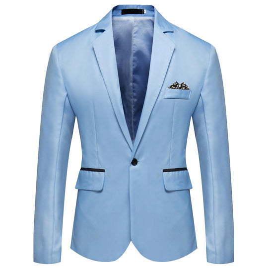 Herren modischer und eleganter Anzugjacke mit satiniertem Finish R&B