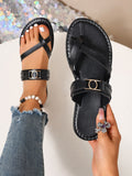 Damen Elegante und stilvolle Riemchen-Sandalen R&B