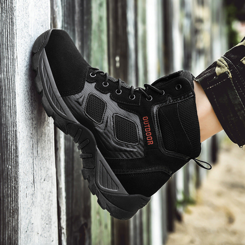 Damen Outdoor-High-Top-Stiefel mit atmungsaktivem Mesh