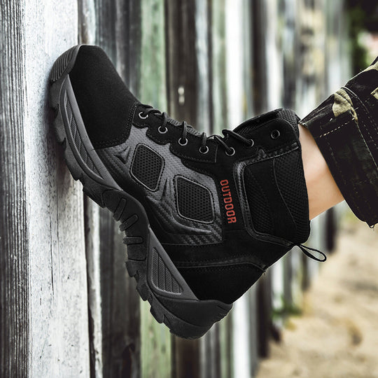 Damen Outdoor-High-Top-Stiefel mit atmungsaktivem Mesh