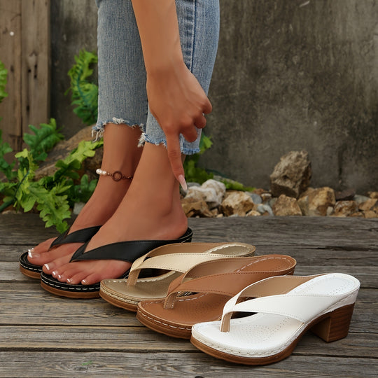 Damen Keil-Sandalen mit modernen Riemen R&B