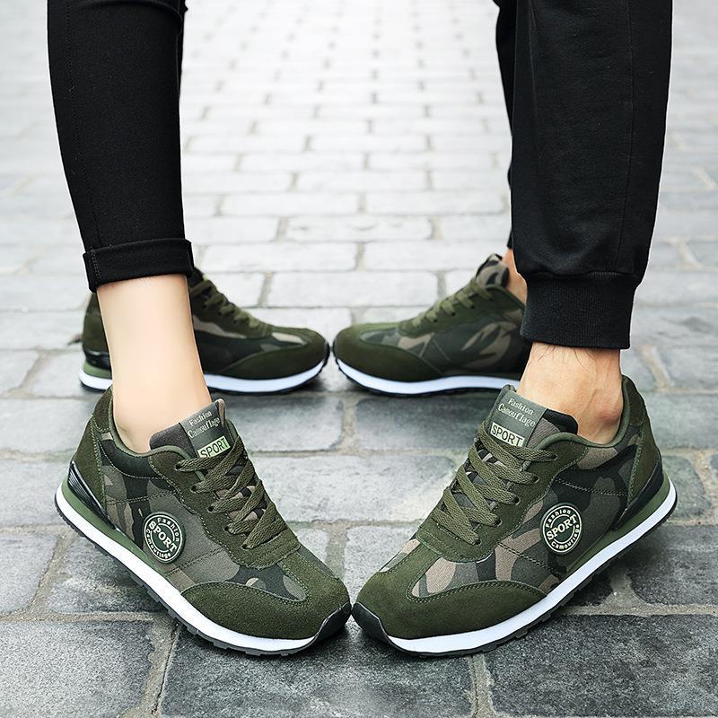 Damen Sportliche Sneaker im Camouflage-Design mit dämpfender Sohle