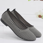 Damen Elegante Ballerinas aus atmungsaktivem Strickmaterial R&B