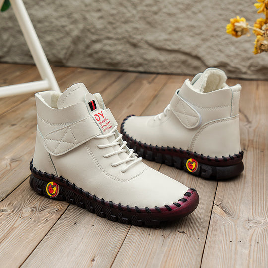 Damen klassische Schnürstiefel mit funktionalem Design und hochwertiger Lederausstattung R&B