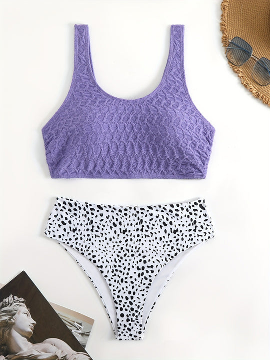 Damen Sportliches Bikini-Set mit elastischen Trägern R&B