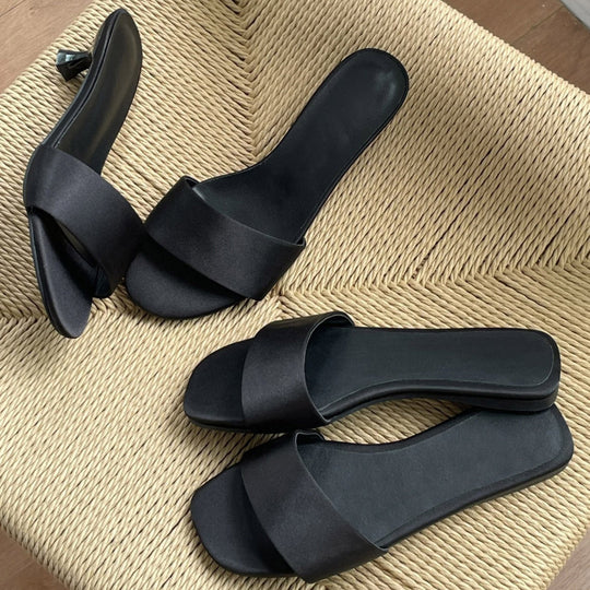 Damen elegante Flache Sandalen mit modischem Riemendesign R&B