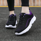 Damen Sportliche Lauf-Sneaker mit atmungsaktivem Gewe und dämpfender Sohle
