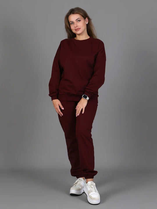 Damen Sportliches Sweatset mit elastischen Bündchen R&B