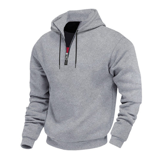 Herren Sweatshirt mit Reißverschluss und hohem Kragen R&B