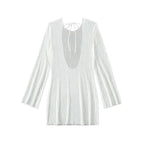 Damen Strandkleid mit elegantem Wellenmuster R&B