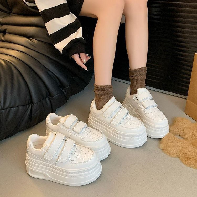 Damen Komfortable Sneakers mit Klettverschluss und trendiger Plateau-Sohle R&B