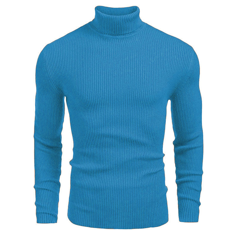 Herren eleganter Rollkragenpullover aus ribbed Strick R&B