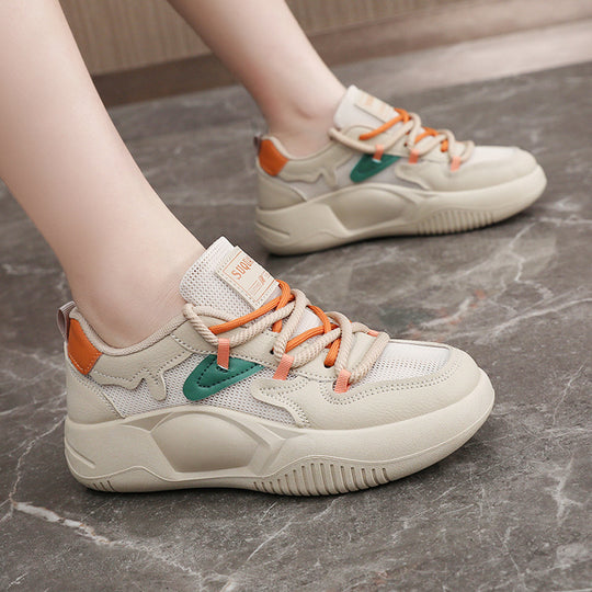 Damen Sportliche Sneakers mit atmungsaktiver Mesh-Oberfläche und robustem Sohlenprofil R&B