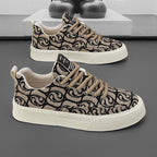 Damen Modische Sneaker mit einzigartigem grafischen Muster und rutschfester Sohle