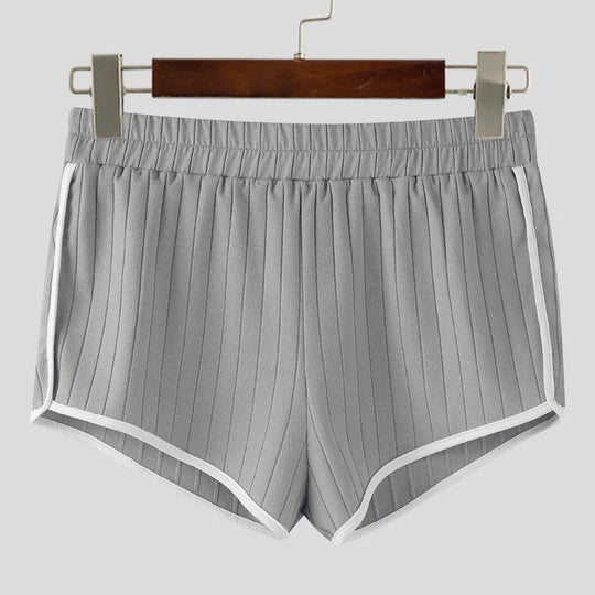 Damen nan plissierte Freizeit-Shorts mit elastischem Komfortbund und Kontrastpaspel R&B