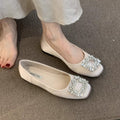 Damen Ballerina-Schuhe mit funkelndem Schmuckdetail R&B