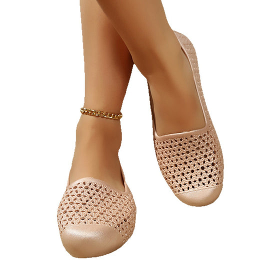 Damen bequeme Slipper aus atmungsaktivem Material R&B
