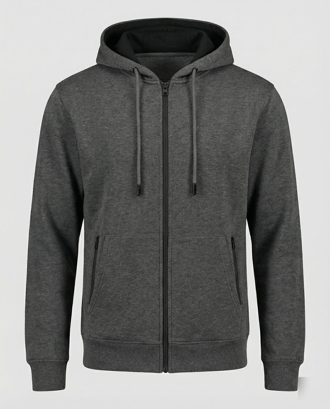 Kapuzenjacke Herren sportlich mit Reißverschluss und Taschen