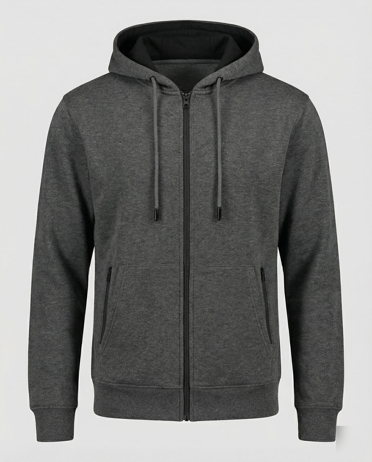 Kapuzenjacke Herren sportlich mit Reißverschluss und Taschen