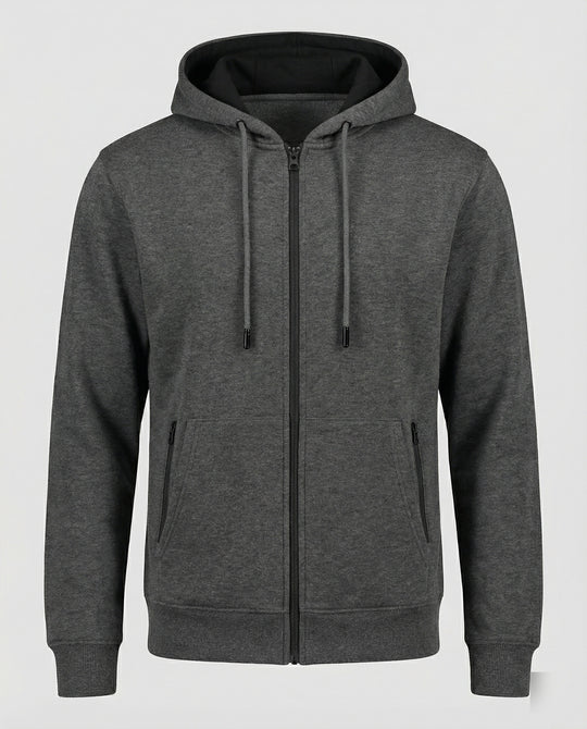 Kapuzenjacke Herren sportlich mit Reißverschluss und Taschen