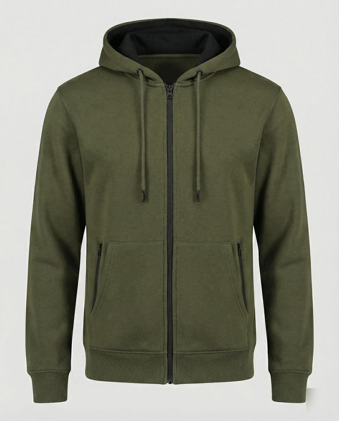 Kapuzenjacke Herren sportlich mit Reißverschluss und Taschen