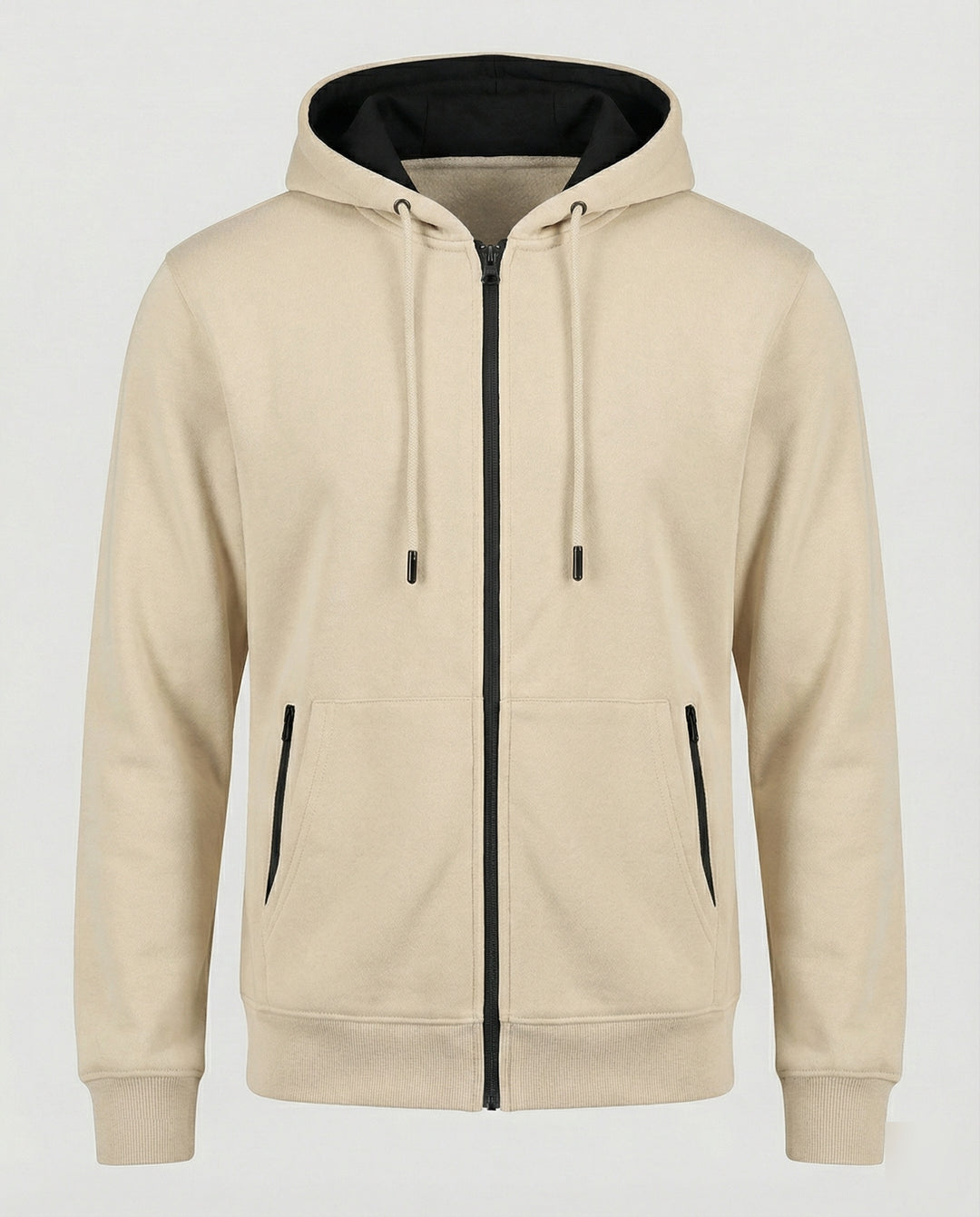 Kapuzenjacke Herren sportlich mit Reißverschluss und Taschen