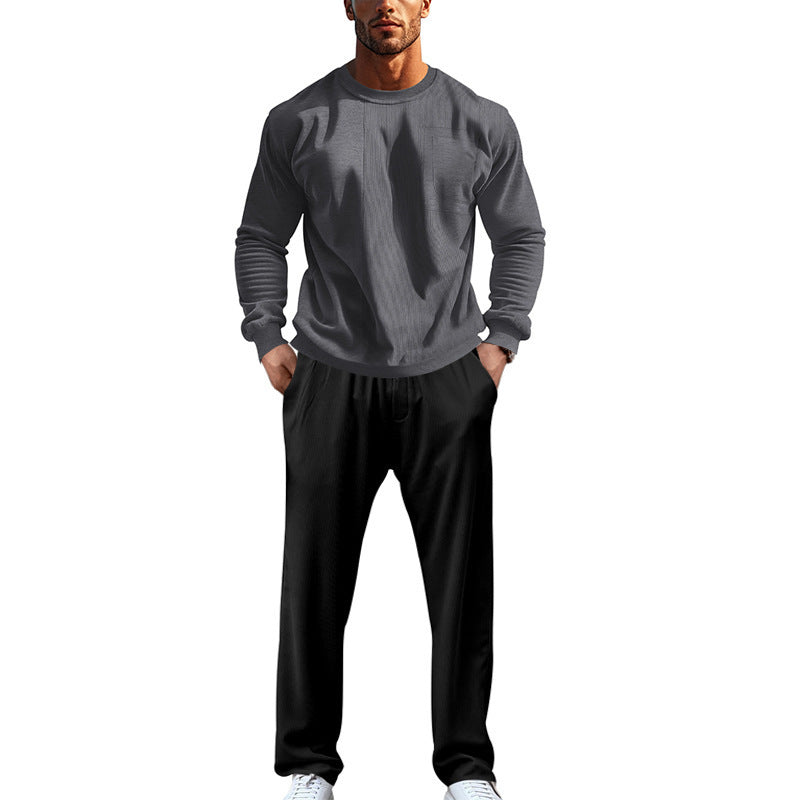 Herren Bequemer und eleganter Freizeitanzug mit praktischen Taschen und elastischem Bund R&B