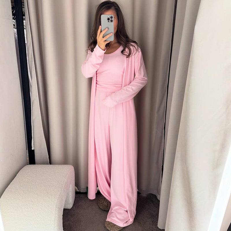 Damen elegantes Lounge-Set mit Cardigan R&B