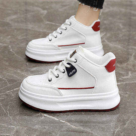 Damen modische High-Top Sneaker mit dämpfender Sohle und atmungsaktiver Obermaterialstruktur R&B
