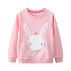 Mädchen Sweatshirt mit niedlichem Hasenmotiv R&B