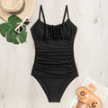 Damen Figurbetonter Einteiler Badeanzug R&B