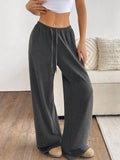 Damen weit geschnittene Freizeit-Hose mit bequemer Taille R&B