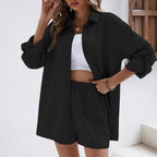 Damen lässiger Kurzarmanzug R&B