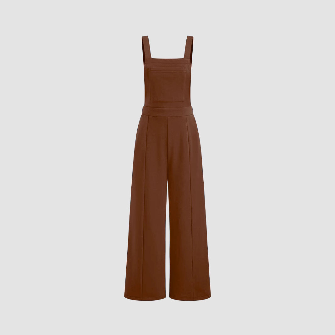 Damen Overall mit weitem Bein und praktischen Taschen R&B