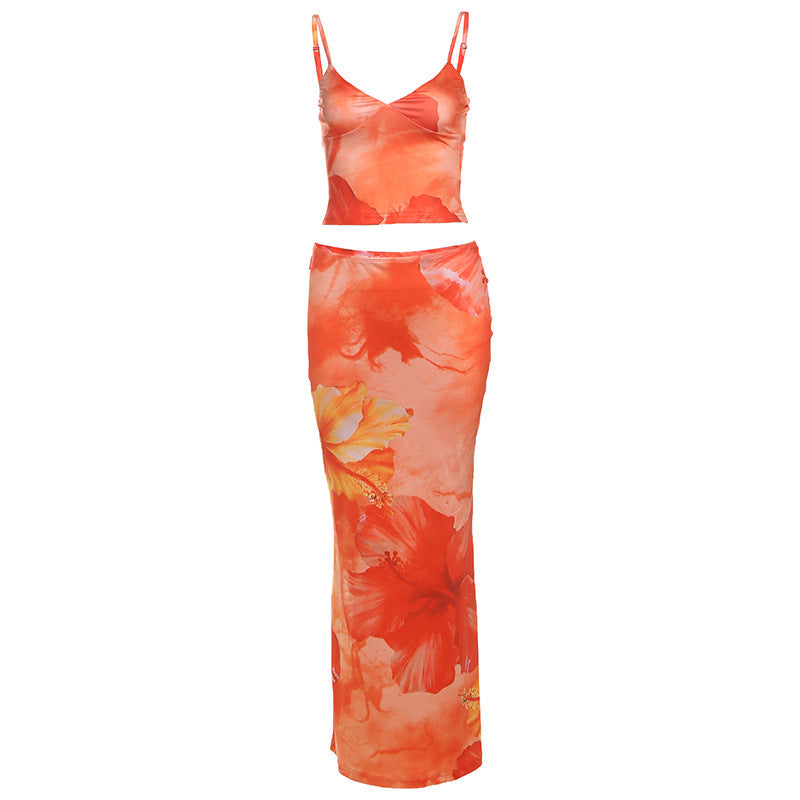 Damen Elegantes Sommerkleid mit floralem Design und schmalem Schnitt R&B