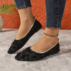 Damen elegante Ballerinas mit buntem Design R&B
